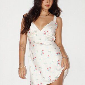 Bailey Rose Flower Silky Mini Dress